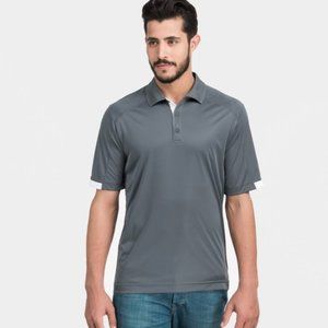 Elevate Kiso Polo Shirt Color: Steel Grey/White Size L (New)